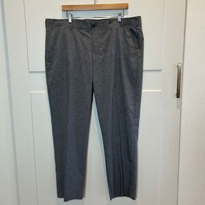 Ben Hogan Mens Grey Dress Pants Size‎ 40x30 Flat Front Classic Fit Stretch
